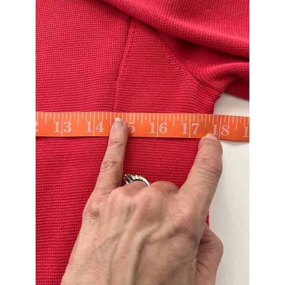 Talbots Coral Ruffle Zip Cardigan Sweater Small NWT Classiccore Preppy - Picture 9 of 10